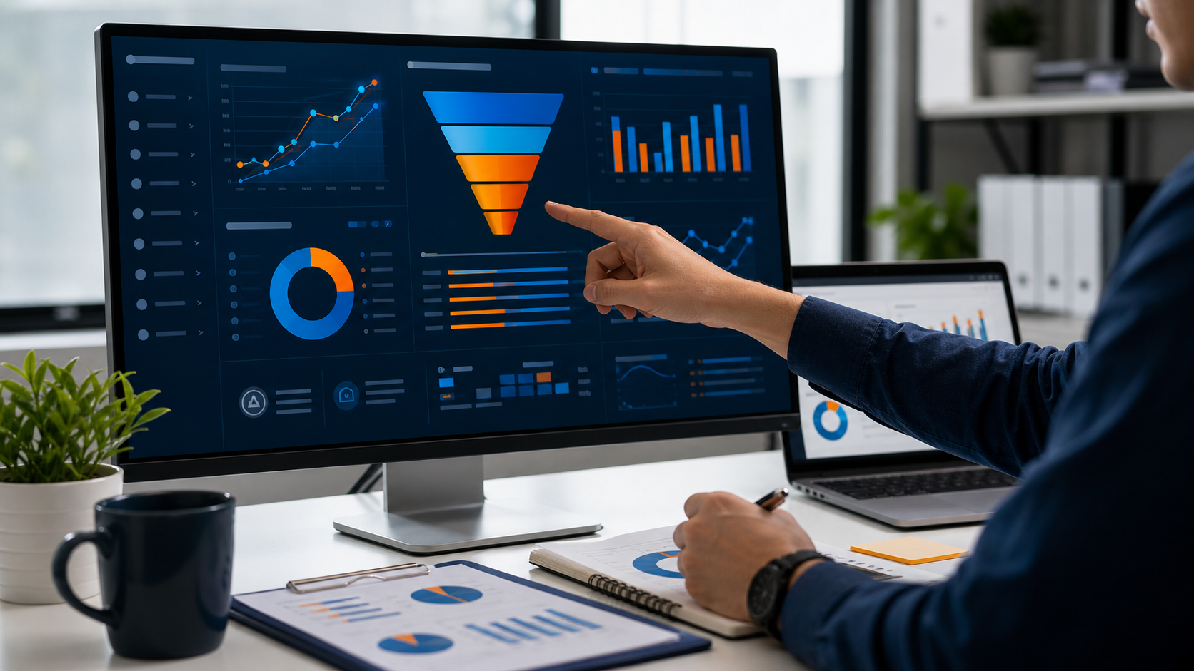 Performance marketing funnel and ROI analytics